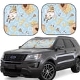 thumbnail image 1 of Goofa Cute Gnome Bee Collects Honey Pattern 2 Piece Car Windshield Sun Shade Foldable | Front Windshield Shade for Sun, Heat and UV Rays | Sunshade for Car Front Window-Medium, 1 of 7