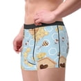 thumbnail image 1 of Goofa Cute Gnome Bee Collects Honey Printed Men's Boxer Briefs Underwear, Moisture-Wicking Underwear, Trunk,Soft and Breathable Cotton Underwear-Small, 1 of 9