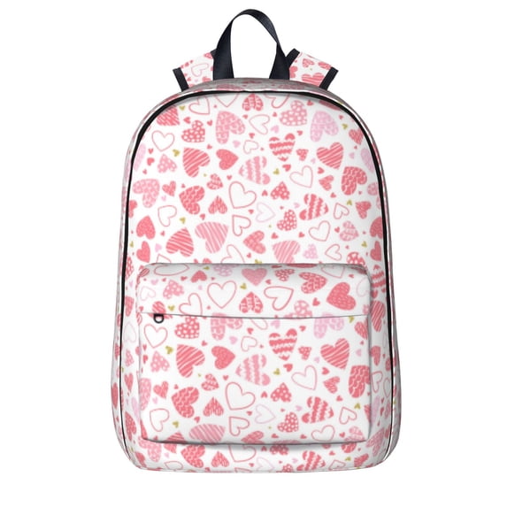 Goofa Cute Hand Drawn Hearts Printed Backpack,Laptop Backpack,Durable Anti-Theft Travel Work Backpack,Water-resistant Backpack