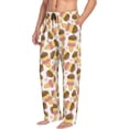 thumbnail image 1 of Goofa Cute Ice Cream Printed Soft Pajama Pants for Men, Wide Leg Comfy Casual Lounge Yoga Pants-Large, 1 of 9