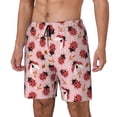 thumbnail image 1 of Goofa Cute Ladybugs 1 Printed Men's Swim Trunks Board Shorts Quick Dry Mens Swimming Trunks with Compression Liner,Breathable Fit Hawaii Beach Shorts-X-Large, 1 of 9