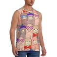 thumbnail image 1 of Goofa Cute Lamas Printed Men's Sleeveless T-Shirt - Athletic Gym Workout Tank Top for Men - Moisture-Wicking, UPF 30+ Quick-Dry Muscle Tee-Medium, 1 of 8