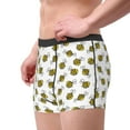thumbnail image 1 of Goofa Cute Little Bee Printed Men's Boxer Briefs Underwear, Moisture-Wicking Underwear, Trunk,Soft and Breathable Cotton Underwear-Small, 1 of 9