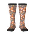 thumbnail image 1 of Goofa Cute Little Fox Pattern Adult Stockings, Color-Block Knee High Socks, Comfortable and Breathable, Soft and Stretchable, Sports, and Decoration, 1 of 6