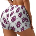 thumbnail image 1 of Goofa Cute Number 8 Printed Workout Shorts Women Seamless Scrunch Butt Lifting High Waisted Gym Booty Shorts Elastic Workout Shorts-X-Large, 1 of 8