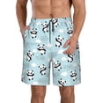 thumbnail image 1 of Goofa Cute Panda Bear Printed Mens Swim Trunks Summer Quick Dry Short Beach Swimwear Bathing Suits-, 1 of 9
