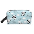 thumbnail image 1 of Goofa Cute Panda Bear Printed Toiletry Bag with Handle,Large Capacity Travel Makeup Cosmetic Bag for Women, Carry on Airport Airline Compliant Bag, 1 of 9