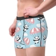 thumbnail image 1 of Goofa Cute Panda Flying in the Sky Printed Men's Boxer Briefs Underwear, Moisture-Wicking Underwear, Trunk,Soft and Breathable Cotton Underwear-Small, 1 of 9
