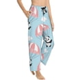 thumbnail image 1 of Goofa Cute Panda Flying in the Sky Printed Soft Pajama Pants for Women, Wide Leg Comfy Casual Lounge Yoga Pants-, 1 of 9