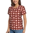 thumbnail image 1 of Goofa Cute Pig with Coins Pattern Women's Slim-Fit Short-Sleeve V-Neck T-Shirt,Classic-Fit Short-Sleeve V-Neck T-Shirt-Small, 1 of 5