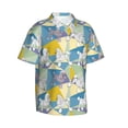 thumbnail image 1 of Goofa Cute Poodle Dog Hawaiian Shirt for Men, Unisex Summer Beach Casual Short Sleeve Button Down Shirts,Aloha Tropical Floral print shirt-Small, 1 of 9