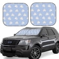 thumbnail image 1 of Goofa Cute Poodle Dog Pattern 2 Piece Car Windshield Sun Shade Foldable | Front Windshield Shade for Sun, Heat and UV Rays | Sunshade for Car Front Window-Large, 1 of 7