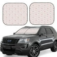 thumbnail image 1 of Goofa Cute Poodle Dog Pattern 2 Piece Car Windshield Sun Shade Foldable | Front Windshield Shade for Sun, Heat and UV Rays | Sunshade for Car Front Window-Large, 1 of 7
