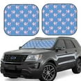 thumbnail image 1 of Goofa Cute Poodle Dog Pattern 2 Piece Car Windshield Sun Shade Foldable | Front Windshield Shade for Sun, Heat and UV Rays | Sunshade for Car Front Window-Small, 1 of 7