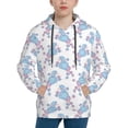 thumbnail image 1 of Goofa Cute Poodle Dog Pattern Hooded Sweatshirt for Youth Trendy youth sweatshirt Casual Hoodie for Boys and Girls-Small, 1 of 6