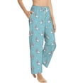 thumbnail image 1 of Goofa Cute Poodle Dog Printed Soft Pajama Pants for Women, Wide Leg Comfy Casual Lounge Yoga Pants-Large, 1 of 9