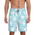 thumbnail image 1 of Goofa Cute Rabbit Pattern Men's Pajama Short Sleep Shorts Soft Comfortable Breathable Pajamas Shorts with Pockets-Small, 1 of 6