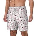 thumbnail image 1 of Goofa Cute Rabbit Printed Men's Swim Trunks Board Shorts Quick Dry Mens Swimming Trunks with Compression Liner,Breathable Fit Hawaii Beach Shorts-3X-Large, 1 of 9