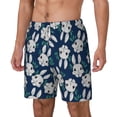 thumbnail image 1 of Goofa Cute Rabbit Printed Men's Swim Trunks Board Shorts Quick Dry Mens Swimming Trunks with Compression Liner,Breathable Fit Hawaii Beach Shorts-3X-Large, 1 of 9