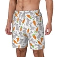 thumbnail image 1 of Goofa Cute Rabbit Printed Men's Swim Trunks Board Shorts Quick Dry Mens Swimming Trunks with Compression Liner,Breathable Fit Hawaii Beach Shorts-XX-Large, 1 of 9