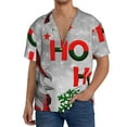 thumbnail image 1 of Goofa Cute Santa Printed Men's Casual Short-sleeved Shirt,Lightweight Breathable Button-down,Summer Casual men's top,Versatile Fashion shirt-4X-Large, 1 of 7