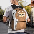 thumbnail image 1 of Goofa Cute Sloth In Yoga Pose Tree Print Casual Backpack for Women Men,Waterproof High School Bookbag,Lightweight Travel Daypack,Classic College Backpack,Laptob Backpack, 1 of 6
