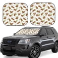 thumbnail image 1 of Goofa Cute Sloth Pattern 2 Piece Car Windshield Sun Shade Foldable | Front Windshield Shade for Sun, Heat and UV Rays | Sunshade for Car Front Window-Medium, 1 of 7