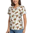 thumbnail image 1 of Goofa Cute Sloth Pattern Women's Slim-Fit Short-Sleeve V-Neck T-Shirt,Classic-Fit Short-Sleeve V-Neck T-Shirt-XX-Large, 1 of 5