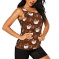 thumbnail image 1 of Goofa Sloths Need More Coffee Printed Womens Workout Tops for Women Sleeveless Yoga Shirts Athletic Running Tank Tops Sleeveless Gym Clothes Workout Apparel-Large, 1 of 9