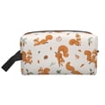 thumbnail image 1 of Goofa Cute Squirrel Fall Printed Toiletry Bag with Handle,Large Capacity Travel Makeup Cosmetic Bag for Women, Carry on Airport Airline Compliant Bag, 1 of 9