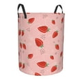 thumbnail image 1 of Goofa Cute Strawberry C Printed Circular Hamper,Laundry Basket with Handles,Storage Baskets Foldable,Large Capacity Laundry Hamper-Small, 1 of 8