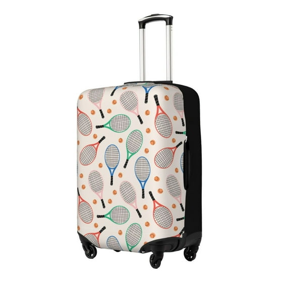 Goofa Cute Tennis Racket Pattern Luggage Covers For Suitcase,Suitcase Cover Protector Fit 18-32 Inch Luggage-
