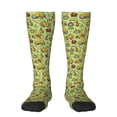 thumbnail image 1 of Goofa Cute Tractor Pattern Adult Stockings, Color-Block Knee High Socks, Comfortable and Breathable, Soft and Stretchable, Sports, and Decoration, 1 of 6