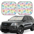 thumbnail image 1 of Goofa Cute Unicorn Pattern 2 Piece Car Windshield Sun Shade Foldable | Front Windshield Shade for Sun, Heat and UV Rays | Sunshade for Car Front Window-Small, 1 of 7