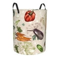 thumbnail image 1 of Goofa Cute Vegetables Printed Circular Hamper,Laundry Basket with Handles,Storage Baskets Foldable,Large Capacity Laundry Hamper-Small, 1 of 8