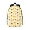 thumbnail image 1 of Goofa Cute Yellow Duck Pattern Lightweight Student Backpack for School, Water-Resistant, Adjustable Straps, Fits 15" Laptop, Multiple Pockets for Books, Accessories, 1 of 6