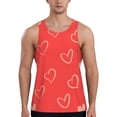 thumbnail image 1 of Goofa Cute love heart Pattern Men's Workout Tank Top Slim-Fit Tank Quick Dry Fit Muscle Tank Top Beach Tank Top Bodybuilding Sleeveless T Shirt-Medium, 1 of 7