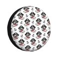 thumbnail image 1 of Goofa DOG IS WEARING PIRATE COSTUME Pattern Universal Tire Cover for Jeep, SUV, Truck, and Trailer – Waterproof, UV-Resistant,Easy to Install, Fits 14"-17" Tires-15 inch, 1 of 6