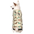thumbnail image 1 of Goofa Dachshund Dog Pattern Small Dog Sweater Hoodies Pet Grey Hooded Soft Fleece Sweatshirts with Pocket Fall Winter Puppy Cat Sweaters Warm Clothes-Medium, 1 of 8