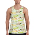 thumbnail image 1 of Goofa Dachshund Dog Puppy Pattern Men's Workout Tank Top Slim-Fit Tank Quick Dry Fit Muscle Tank Top Beach Tank Top Bodybuilding Sleeveless T Shirt-4X-Large, 1 of 7
