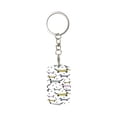 thumbnail image 1 of Goofa Dachshund Dog Puppy Printed Rectangular Metal Keychain Bag Charm Floral Charm for Purse Keys Metal Keyring Gift for Women Accessories, 1 of 7