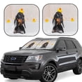 thumbnail image 1 of Goofa Dachshund Sitting in Bathtub Pattern 2 Piece Car Windshield Sun Shade Foldable | Front Windshield Shade for Sun, Heat and UV Rays | Sunshade for Car Front Window-, 1 of 7