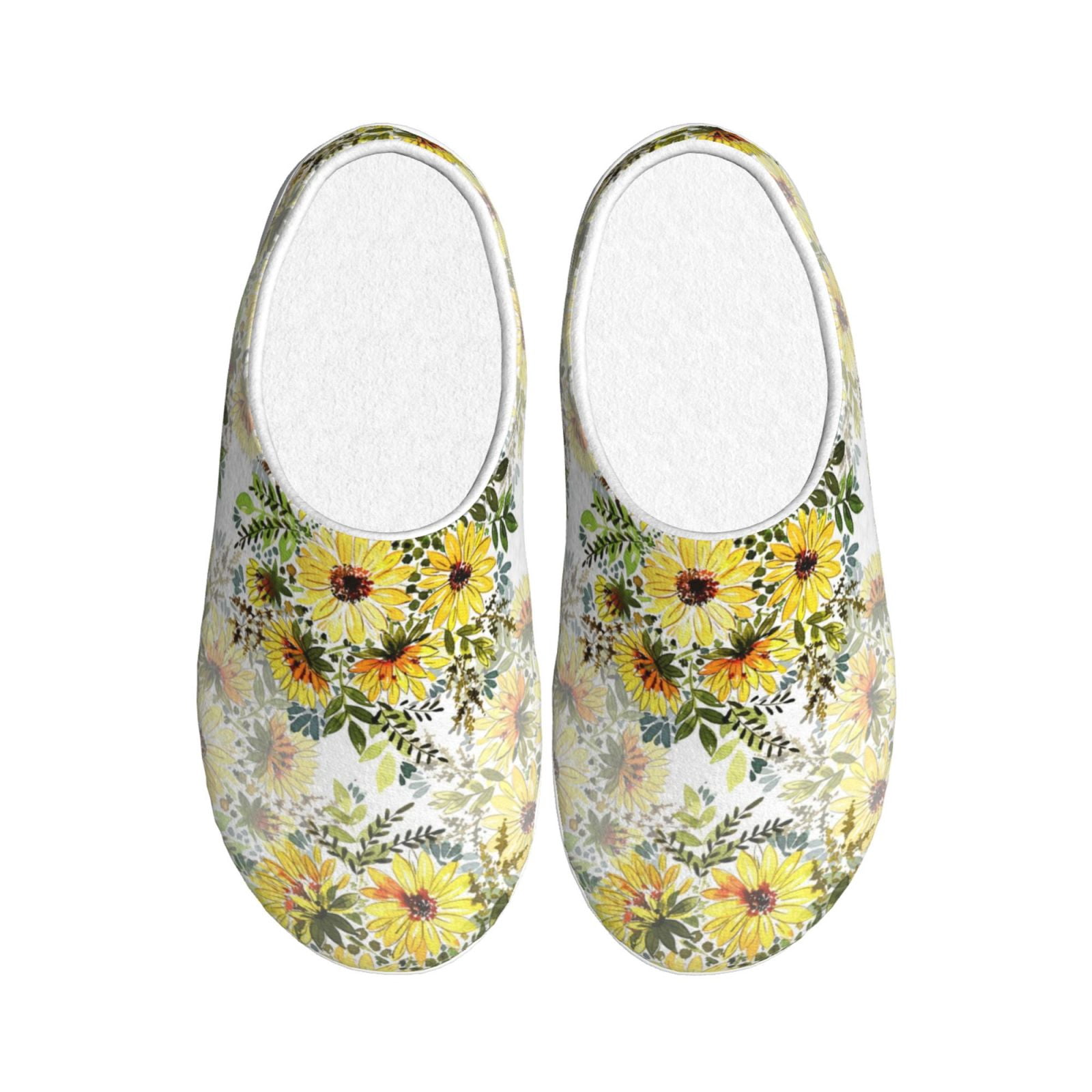 Cute Daisy Colorful Pattern Print Premium Home Slippers main image 1
