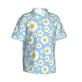 thumbnail image 1 of Goofa Daisies Flowers Hawaiian Shirt for Men, Unisex Summer Beach Casual Short Sleeve Button Down Shirts,Aloha Tropical Floral print shirt-XX-Large, 1 of 9