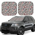 thumbnail image 1 of Goofa Daisies Flowers Pattern 2 Piece Car Windshield Sun Shade Foldable | Front Windshield Shade for Sun, Heat and UV Rays | Sunshade for Car Front Window-Medium, 1 of 7