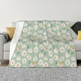 thumbnail image 1 of Goofa Daisies Flowers Pattern Fleece Throw Blanket for Couch, Soft Checkered Flannel Blanket for Sofa, Warm Cozy Decorative Blanket Fall Decor Gift-50"x40", 1 of 6