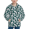 thumbnail image 1 of Goofa Daisies Flowers Pattern Hooded Sweatshirt for Youth Trendy youth sweatshirt Casual Hoodie for Boys and Girls-X-Large, 1 of 6