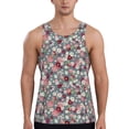 thumbnail image 1 of Goofa Daisies Flowers Pattern Men's Workout Tank Top Slim-Fit Tank Quick Dry Fit Muscle Tank Top Beach Tank Top Bodybuilding Sleeveless T Shirt-XX-Large, 1 of 7