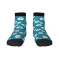 thumbnail image 1 of Goofa Daisies Flowers Pattern Non Slip Socks with Grips for Elderly, Crew Socks Yoga Hospital Socks Cushioned Sole Gripper Socks for Men Women, 1 of 5