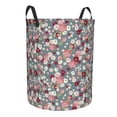 thumbnail image 1 of Goofa Daisies Flowers Printed Circular Hamper,Laundry Basket with Handles,Storage Baskets Foldable,Large Capacity Laundry Hamper-, 1 of 8